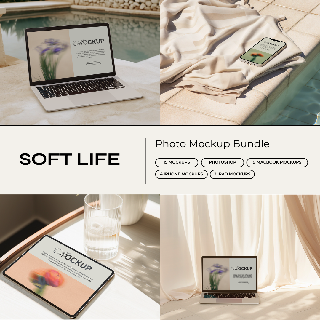 Soft Life iPhone 3 | iPhone Mockup PSD | For Creatives & Brands